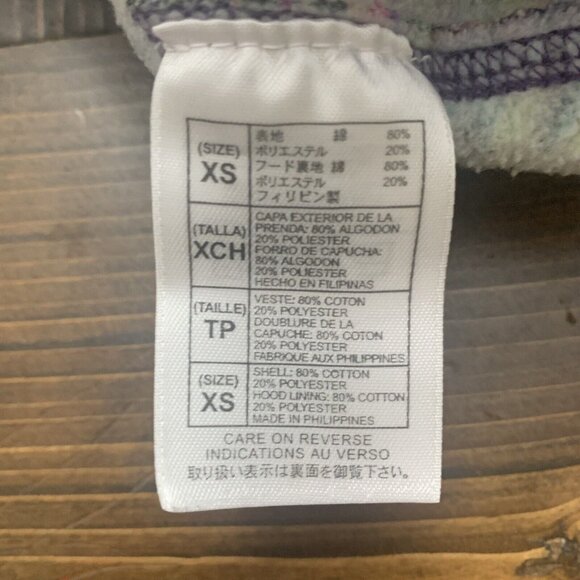 Disney Parks Purple Graffiti Hoodie Sweatshirt Mickey Mouse Unisex 3 4 Years XS - Picture 7 of 9